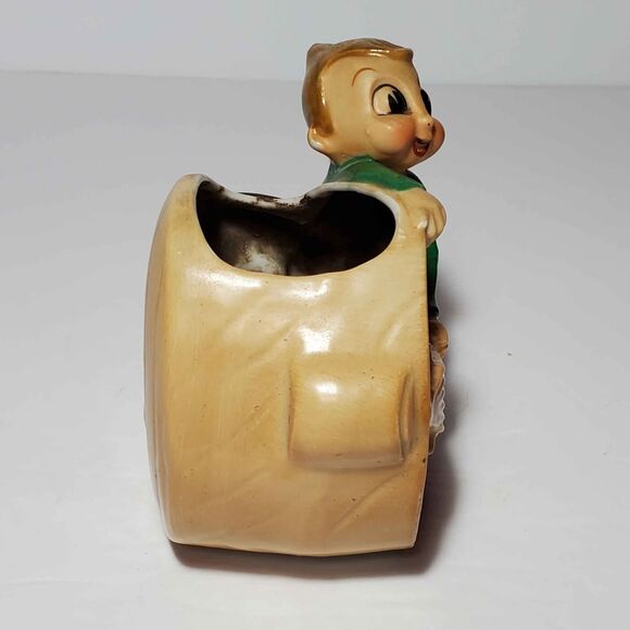Acme China Pixie Elf Cello Planter Vintage - Picture 3 of 8